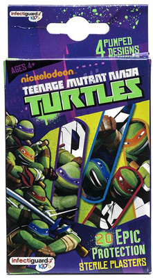 

Infectiguard Kids 20 Sterile Plasters - Teenage Mutant Ninja turtles Adhesive Band Aid(Set of 20)