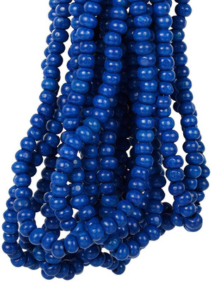 

GOELX Round Wooden Beads Bunch(20 Mala) Royal Blue 6 mm for Jewellery Making, Beading & Art Craft Work - Approx. 1300 Beads !!