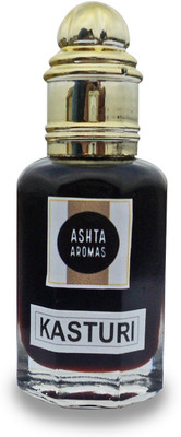 

ASHTAAROMAS Pure Kasturi Attar 8ml with Unique Basket Case Herbal Attar(Musk)