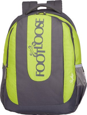 Skybags Vein Plus 24 L Laptop Backpack(Green, Grey)