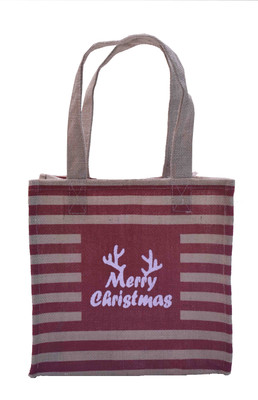 Navanach Merry Christmas Lunch Bag(Red, 2 L)