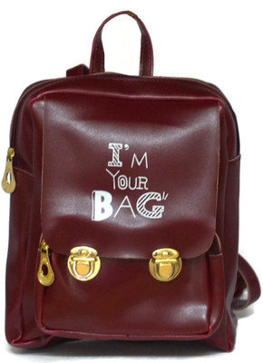 

Ferishta I LOVE MY BAG Backpack(Maroon, 2 L)