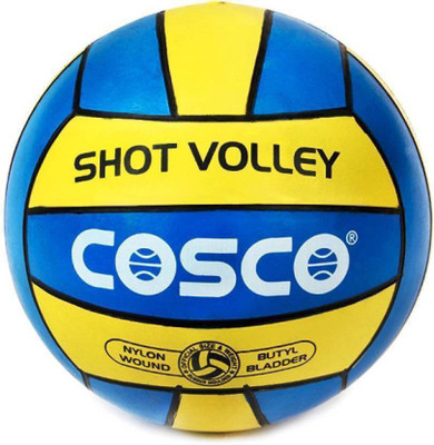 

Cosco Combo of 2, 1 Shot Volleyball SIZE-, 1 Speed Up Hand Ball Pump & 1 Needle Volleyball - Size: (Pack of 3, Blue, Blue;yellow