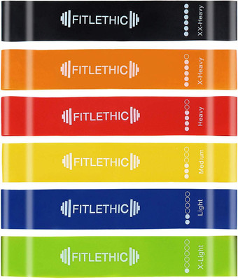 

Fitlethic Long Resistance Band(Pack of 6, Multicolor
