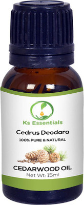 

Ks Essentials 100% Pure Cedarwood Essential Oil Natural & Undiluted (15ml)(15 ml)