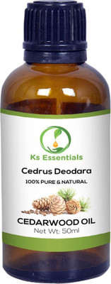 

Ks Essentials 100% Pure Cedarwood Essential Oil Natural & Undiluted (50ml)(50 ml)