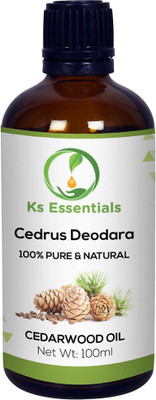

Ks Essentials 100% Pure Cedarwood Essential Oil Natural & Undiluted (100ml)(100 ml)