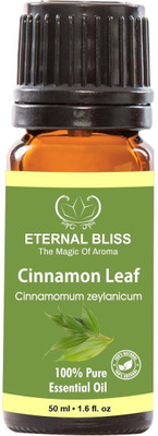 

Eternal Bliss Cinnamon Leaf Essential Oil, 100% Pure, & Undiluted (50ML)(50 ml)