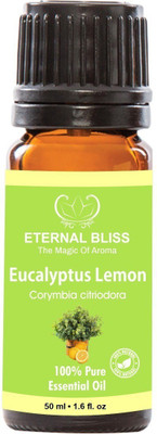 

Eternal Bliss Eucalyptus Lemon Essential Oil, 100% Pure, & Undiluted (50ML)(50 ml)