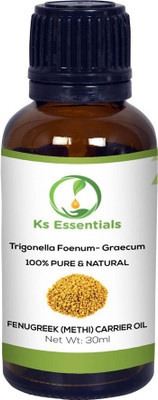 

Ks Essentials Fenugreek (Methi) Carrier Oil (Trigonella Foenum-Graecum) 100% Pure Natural & Undiluted (30ml)(30 ml)