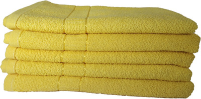 SHOP BY ROOM Regular Yellow Cloth Napkins(5 Sheets)