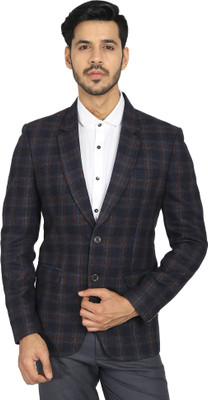 DIGIKEIN Checkered Single Breasted Casual Men Blazer(Multicolor) Flipkart