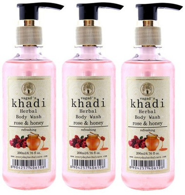 

Vagad's Khadi Rose And Honey(600 ml, Pack of 3)