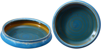 

Caffeine Arctic Blue Studio Stoneware Bowl Set(Blue, Pack of 2)