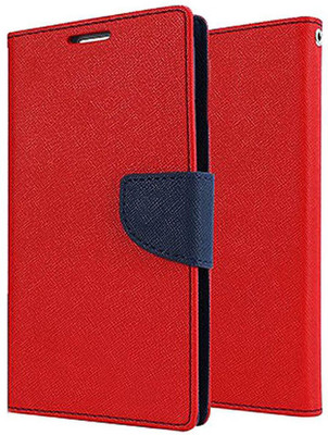Shopsji Flip Cover for Red Mercury Flip Cover, Wallet Case for Universal 4.3in(Red, Waterproof)