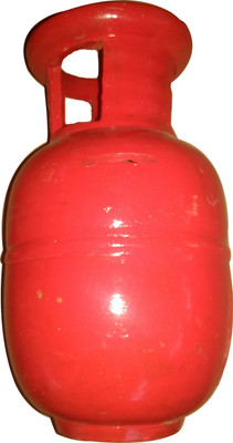 

Flowers pot shop CYLINDER COIN BOX Coin Bank(Red)
