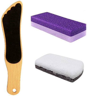 

INAAYA Combo Pedicure Tools For Exfoliation To Remove Dead Skin Foot Scrubber For Personal Home Use For Women And Men, 30 Grams, Multicolor, Pack Of 1(Set of 3)