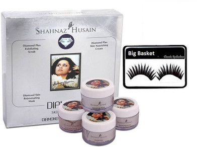

big basket Eyelashes & Shahnaz Husain Diamond Facial Kit(Set of 2)