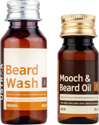 

Ustrra Beard Wash + Mooch beard Growth 4*4(Set of 2)