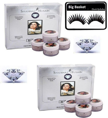 

big basket Eyelashes & Diamond Facial Kit (pack of 2)(Set of 3)