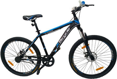 

X Bicycle Cliff Front Suspension Dual Disc Brake Bike For Adults Black & Blue 26 T Mountain Cycle(Single Speed, Multicolor)
