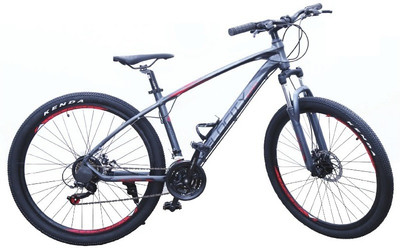 

Velocity X-Space Zoom Suspension Dual Disc Brake Bike For Adults Grey & Black 27.5 T Mountain Cycle(21 Gear, Multicolor), Black;grey