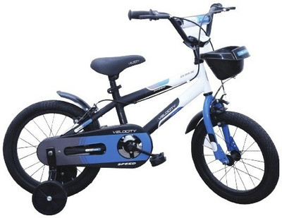 

Velocity Speed BMX Bike For Kids Of Agr 5-8Yrs Whit & Blue 16 T Recreation Cycle(Single Speed, Multicolor), Blue;white