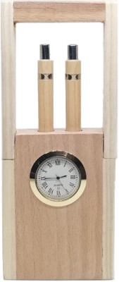 

Gift Galaxy 2 Compartments Wood Pen Stand(Wooden, Multicolor)