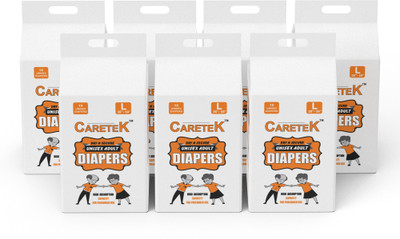 

CARETEK Tab-Style Diaper L 70 Adult Diapers - L(70 Pieces)
