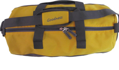 

Goodness 21 L Gym Sports Bag for Everyone - Joy Gym Bag(Grey, Yellow)