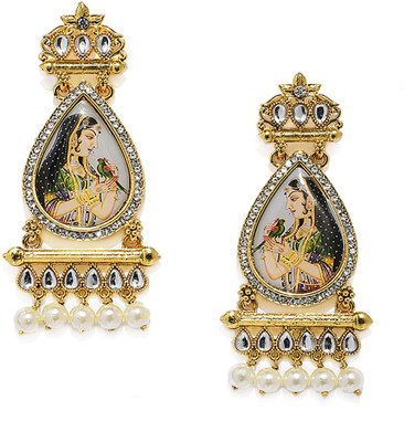 

Zaveri Pearls Padmavati Inspired Zinc Dangle Earring