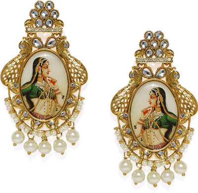 

Zaveri Pearls Padmavati Inspired Zinc Dangle Earring