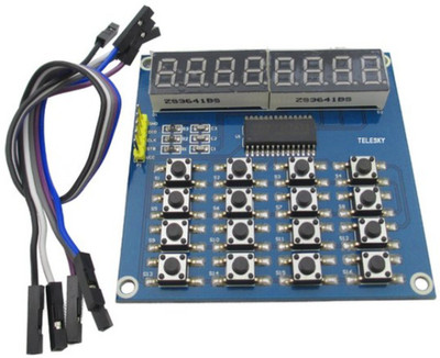 

KitsGuru 8 Bits LED Digital tube Module Keyboard Scan and Display Module TM1638 MCU Electronic Components Electronic Hobby Kit
