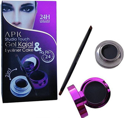 

APK Studio Touch Gel Eyeliner & Kajal Cake 2 in1 7 g(Black)