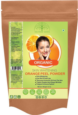 

Hollywood Secrets 100% Pure Organic Orange Peel Powder For Skin Face Whitening 100gm(100 g)