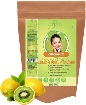 

Hollywood Secrets 100% Organic Herbal Lemon Peel Powder For Skin Whitening Face Pack (100gm)(100 g)