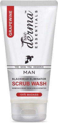 

True Derma Essentials GrapeWine Blackhead Eliminator Scrub Face Wash(100 g)