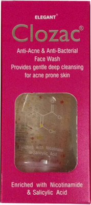 

Elegant CLOZAC FACE WASH 60ML Anti Acne (Anti Pimples) & Anti Bacterial Face Wash(60 ml)