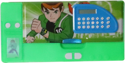

Parteet Multifunctional Jumbo Dual Side Magnetic Multipurpose Pencil Box With Calculator For Kids(Ben10) Geometry Box(Multicolor)