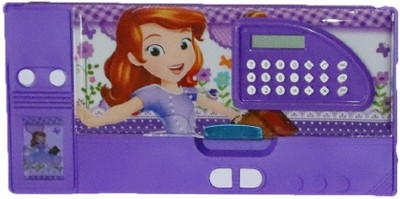 

Parteet Multifunctional Jumbo Dual Side Magnetic Multipurpose Pencil Box With Calculator For Kids(Sofia) Geometry Box(Multicolor)