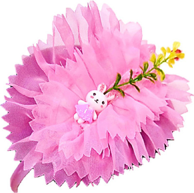 

Proplady Princess Collection Floral Cutwork Wide Hair Band, Head Band(Pink)