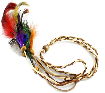 

UNIK CARAT Hippie Feather Headband Boho Fashion Hair Accessory Set(Multicolor)