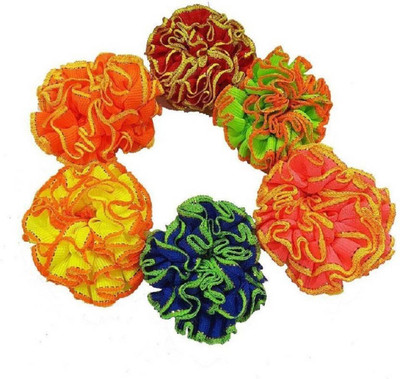 

INAAYA Ponytail holders Hair Elastic Rubber bands For Girls, 6 Pcs, Multicolor Hair Accessory Set(Multicolor)