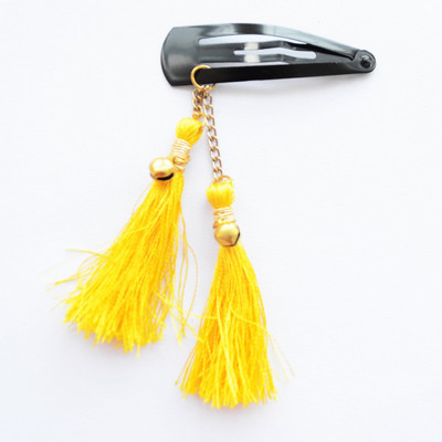 

Pretty Ponytails Ethnic Hair Clips| Boho Jewelry | Teen Kids Wedding Jewelry | Gold Jewellery | Boho | Metallic Hair Clip | Yellow and Gold Hair Clip Hair Clip, Tic Tac Clip, Hair Pin, Hair Chain(Yellow, Gold, Maroon)