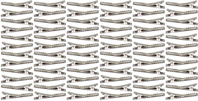 

ABHI Metal Duck-Bill Hair Section DIY Accessory For Women, 72Pcs Hair Clip(Silver)