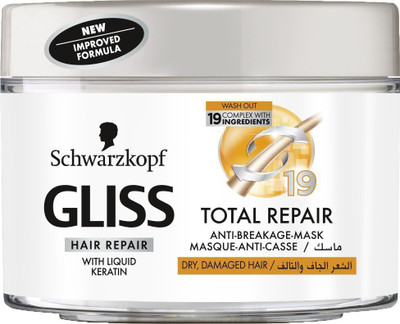 

Schwarzkopf Gliss Hair Repair with Liquid Keratin Total Repair Anti-Breakage-Mask 200 ml(200 ml)