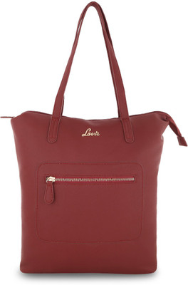 

Lavie Women Evening/Party Maroon Leatherette Hand-held Bag