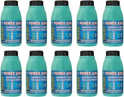 

Power King Extra Dark Toner Power for Use in HP 35A / 36A / 78A / 88A / 85A / 83A (70 Grams) Pack of 10 Single Color Ink Toner(Black)