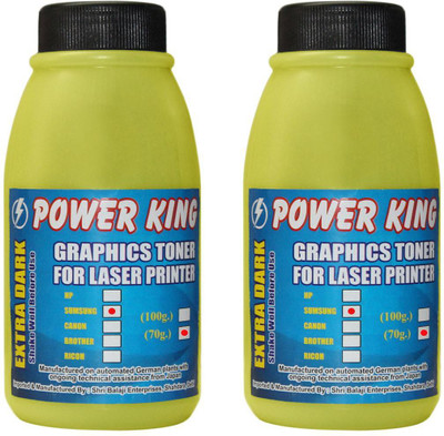 

Power King Extra Dark Toner Powder Universal For Samsung Toner Cartridge Single Color Ink Toner(Black)