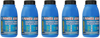 

Power King Extra Dark Universal Toner Powder for use in Brother HL, DCP and MFC Laser Printer Cartridge (100 Grams) Pack of 5 Single Color Ink Toner(Black)